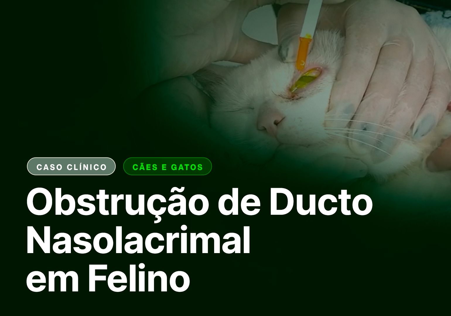 obstrução ducto nasolacrimal